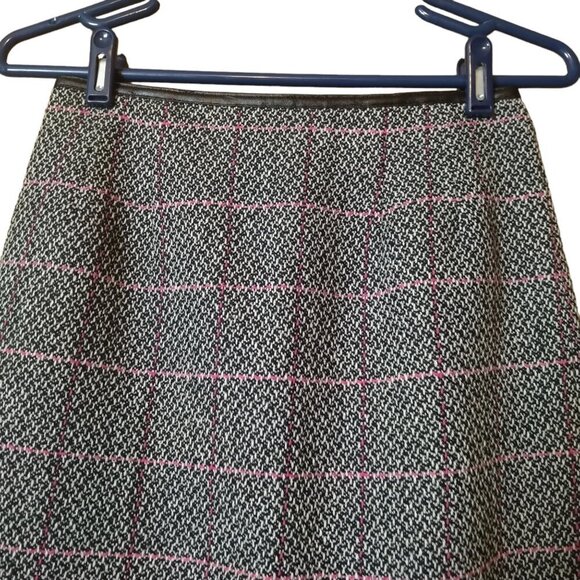 Talbots Petites Women's Size 2 Wool Blend Multicolor Textured Lined Skirt - Picture 2 of 4